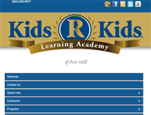Tablet Screenshot of fortmillkidsrkids.com